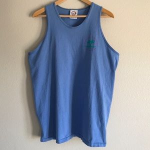 Vtg Vaporwave 80s / 90s Beach Surf Blue Tank Top